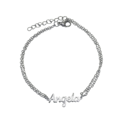 Pulsera con nombre de Ángela en Acero Hipoalergénico 316l