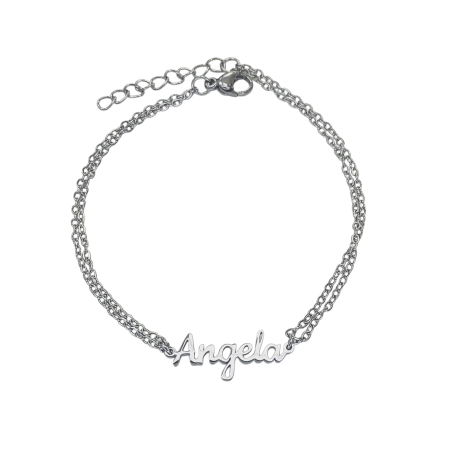 Pulsera con nombre de Alejandra en Acero Hipoalergénico 316l