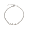 Pulsera con nombre de Alejandra en Acero Hipoalergénico 316l