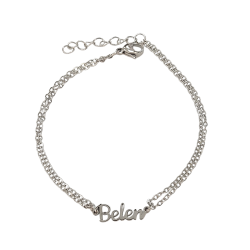 Pulsera con nombre de Alejandra en Acero Hipoalergénico 316l