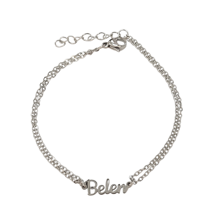 Pulsera con nombre de Alejandra en Acero Hipoalergénico 316l