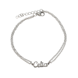 Pulsera con nombre de Alejandra en Acero Hipoalergénico 316l