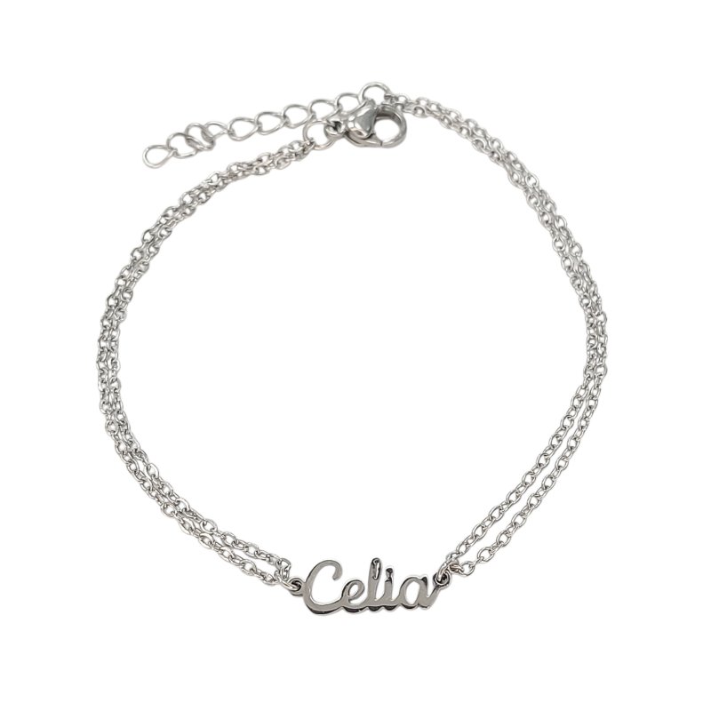 Pulsera con nombre de Alejandra en Acero Hipoalergénico 316l