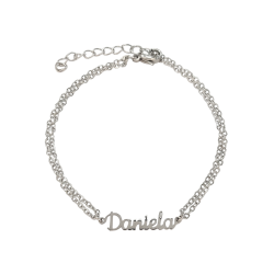 Pulsera con nombre de Alejandra en Acero Hipoalergénico 316l
