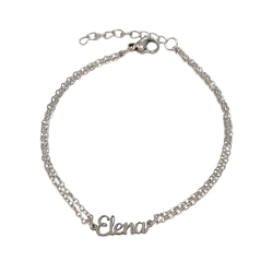 Pulsera con nombre de Alejandra en Acero Hipoalergénico 316l