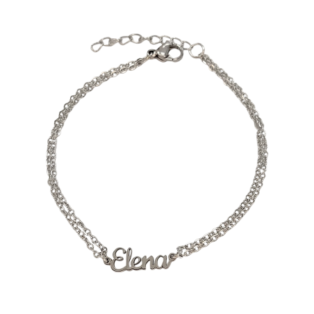 Pulsera con nombre de Alejandra en Acero Hipoalergénico 316l