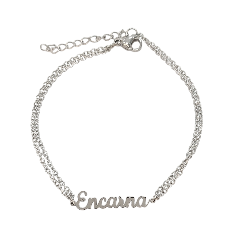 Pulsera con nombre de Alejandra en Acero Hipoalergénico 316l