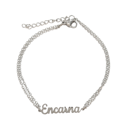 Pulsera con nombre de Alejandra en Acero Hipoalergénico 316l