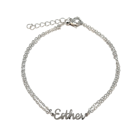 Pulsera con nombre de Alejandra en Acero Hipoalergénico 316l