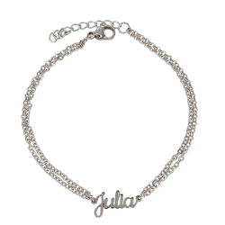Pulsera con nombre de Alejandra en Acero Hipoalergénico 316l