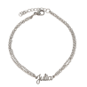 Pulsera con nombre de Alejandra en Acero Hipoalergénico 316l