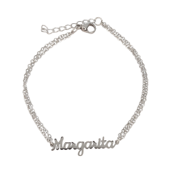 Pulsera con nombre de Lucía en Acero Hipoalergénico 316l