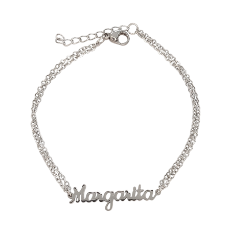 Pulsera con nombre de Lucía en Acero Hipoalergénico 316l