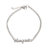 Pulsera con nombre de Lucía en Acero Hipoalergénico 316l