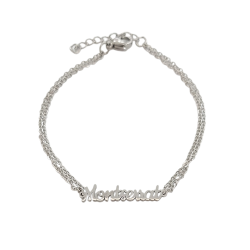Pulsera con nombre de Lucía en Acero Hipoalergénico 316l
