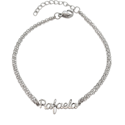 Pulsera con nombre de Rafaela en Acero Hipoalergénico 316l