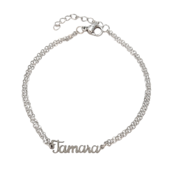 Pulsera con nombre de Tamara en Acero Hipoalergénico 316l