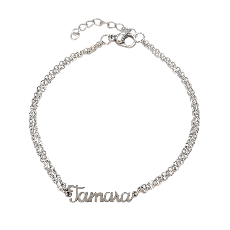 Pulsera con nombre de Tamara en Acero Hipoalergénico 316l
