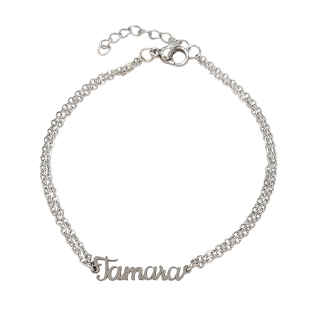Pulsera con nombre de Tamara en Acero Hipoalergénico 316l