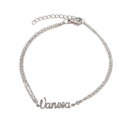 Pulsera con nombre de Vanesa en Acero Hipoalergénico 316l