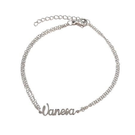 Pulsera con nombre de Vanesa en Acero Hipoalergénico 316l