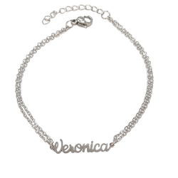 Pulsera con nombre de Verónica en Acero Hipoalergénico 316l