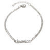 Pulsera con nombre de Verónica en Acero Hipoalergénico 316l