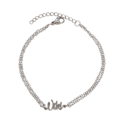 Pulsera con nombre de Viki en Acero Hipoalergénico 316l