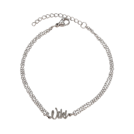 Pulsera con nombre de Viki en Acero Hipoalergénico 316l