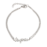 Pulsera con nombre de Virginia en Acero Hipoalergénico 316l