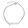 Pulsera con nombre de Yolanda en Acero Hipoalergénico 316l