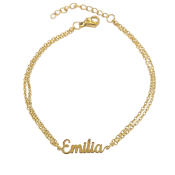 Pulsera con nombre de Diana en Acero Hipoalergénico 316l