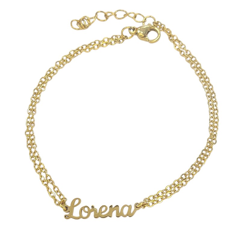 Pulsera con nombre de Diana en Acero Hipoalergénico 316l