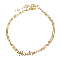 Pulsera con nombre de Diana en Acero Hipoalergénico 316l