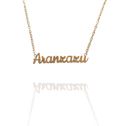 Collar con nombre de Alba en Acero Hipoalergénico 316l