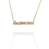 Collar con nombre de Aranzazu en Acero Hipoalergénico 316l
