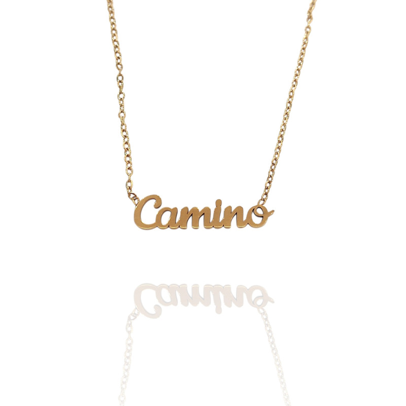 Collar con nombre de Alba en Acero Hipoalergénico 316l