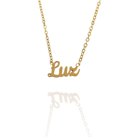Collar con nombre de Alba en Acero Hipoalergénico 316l