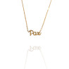 Collar con nombre de Paz en Acero Hipoalergénico 316l