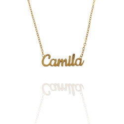 Collar con nombre de Alba en Acero Hipoalergénico 316l