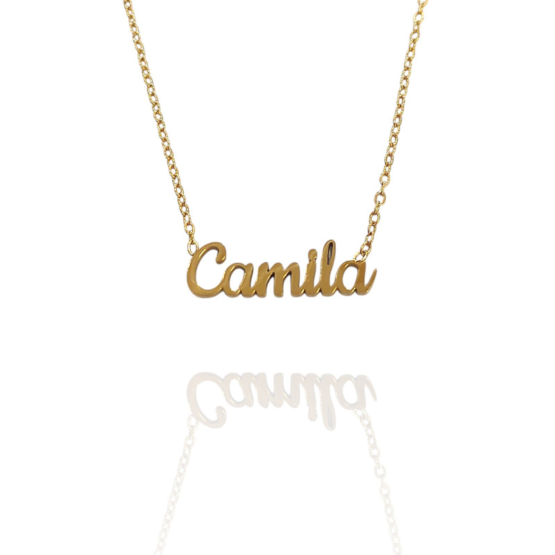 Collar con nombre de Alba en Acero Hipoalergénico 316l