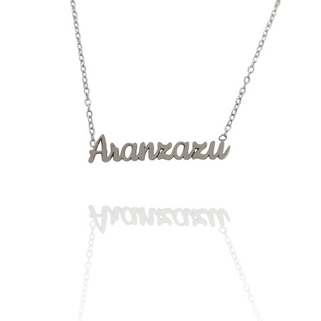 Collar con nombre de Alba en Acero Hipoalergénico 316l