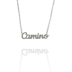 Collar con nombre de Alba en Acero Hipoalergénico 316l