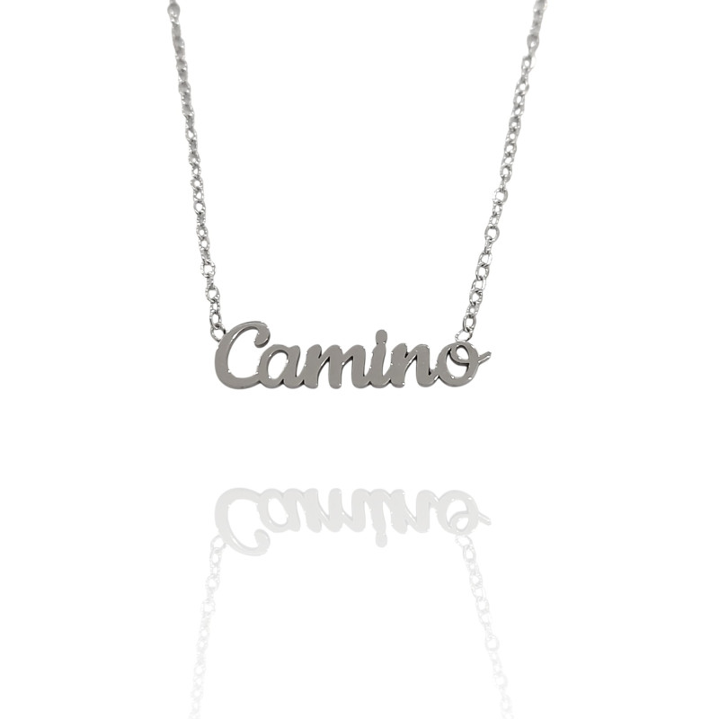 Collar con nombre de Alba en Acero Hipoalergénico 316l