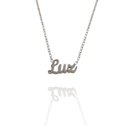 Collar con nombre de Alba en Acero Hipoalergénico 316l