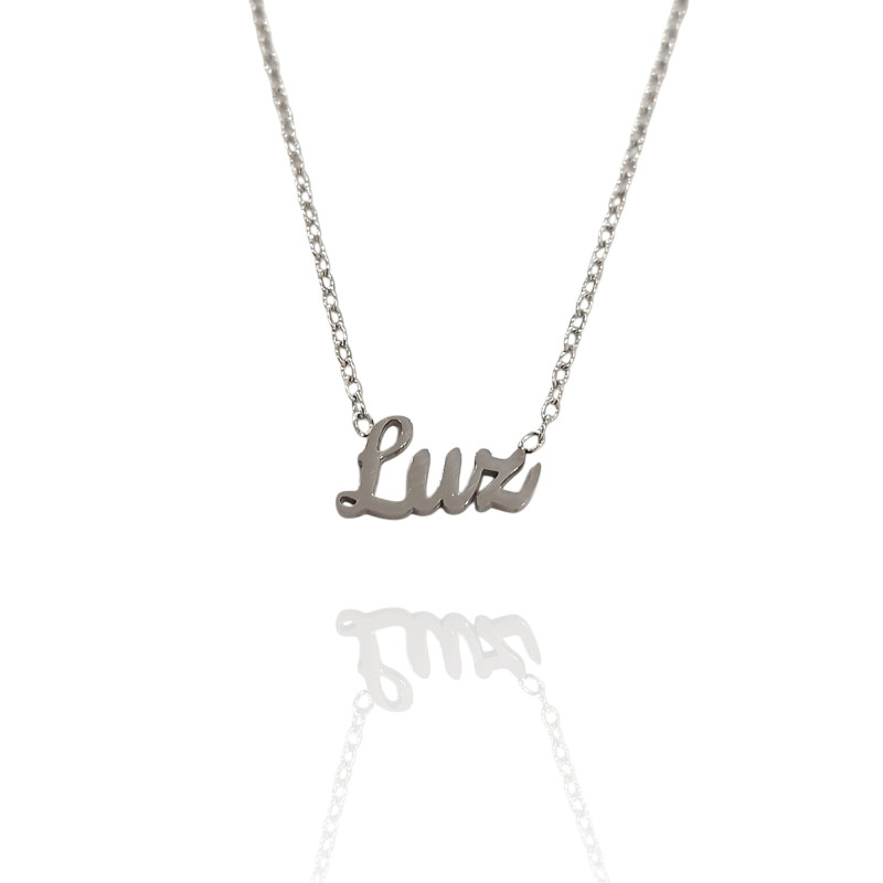 Collar con nombre de Alba en Acero Hipoalergénico 316l