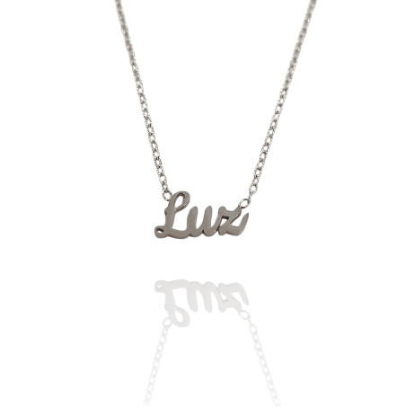 Collar con nombre de Alba en Acero Hipoalergénico 316l