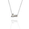 Collar con nombre de Alba en Acero Hipoalergénico 316l