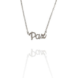 Collar con nombre de Alba en Acero Hipoalergénico 316l