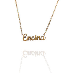 Collar con nombre de Alba en Acero Hipoalergénico 316l